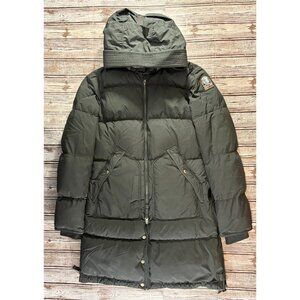 PARAJUMPERS Long Bear Down Puffer Jacket Coat Hooded size S color Black